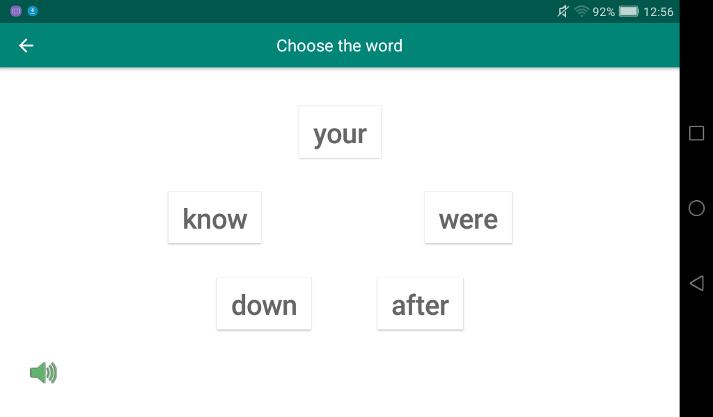choose the word